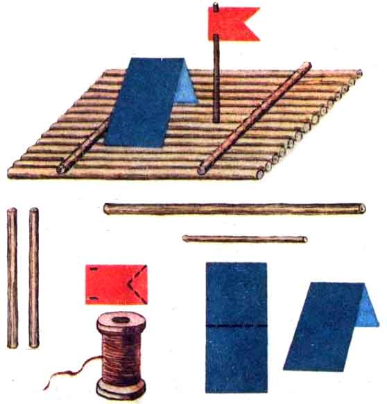 Поделки из веточек - Плот