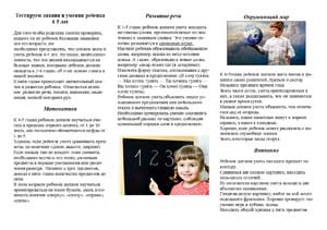 Буклет Что должен знать ребенок 4-5 лет?