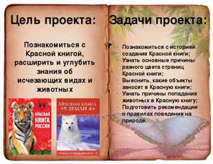 Эколого – исследовательский проект «Красная книга России»